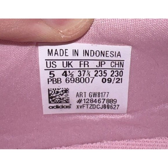 Adidas Swift Run 22 J Athletic Running Shoes Girls Size 5 Womens 6 Pink White - Picture 8 of 9